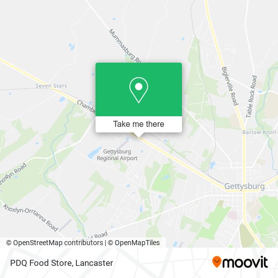 Mapa de PDQ Food Store