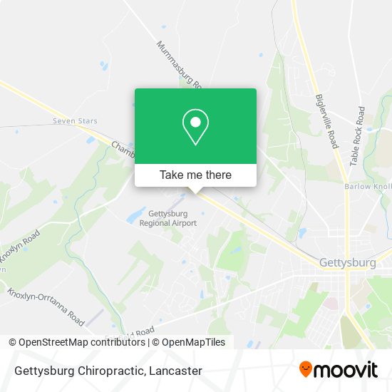 Gettysburg Chiropractic map