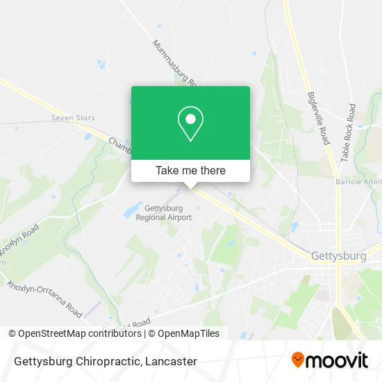Gettysburg Chiropractic map
