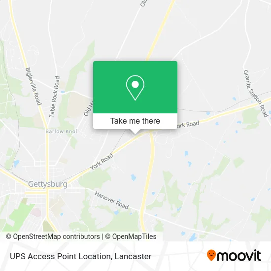 UPS Access Point Location map