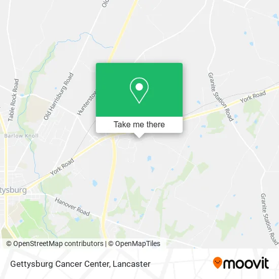 Gettysburg Cancer Center map