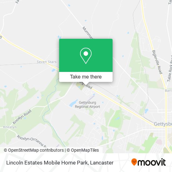 Mapa de Lincoln Estates Mobile Home Park