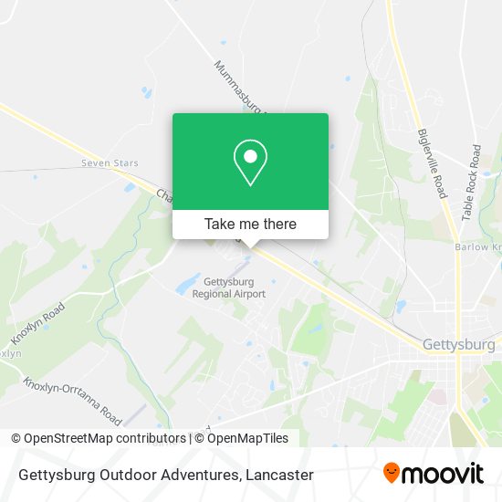 Gettysburg Outdoor Adventures map