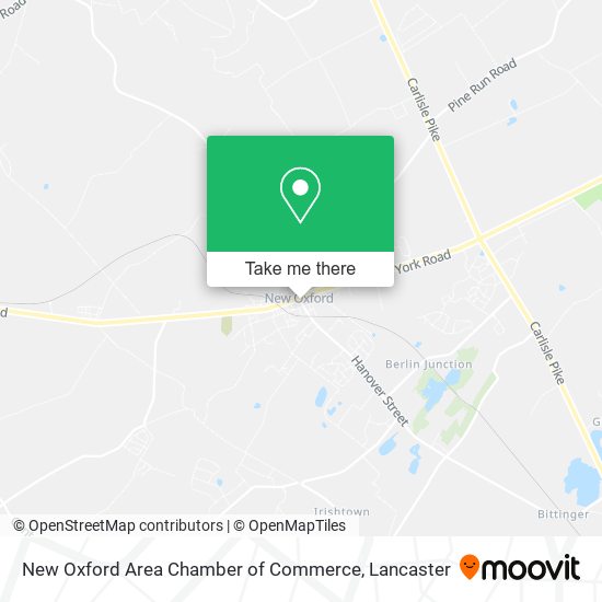New Oxford Area Chamber of Commerce map