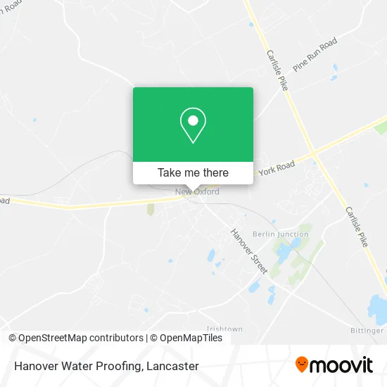 Hanover Water Proofing map