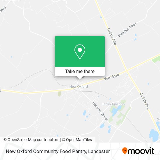 New Oxford Community Food Pantry map
