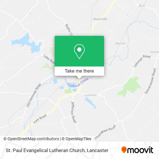 St. Paul Evangelical Lutheran Church map