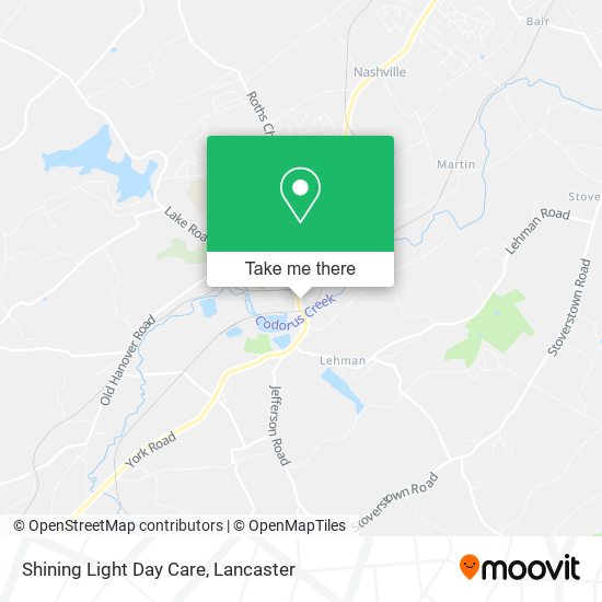 Shining Light Day Care map