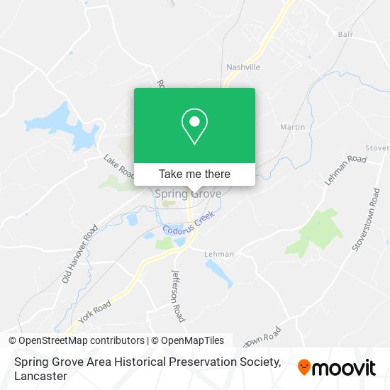 Spring Grove Area Historical Preservation Society map