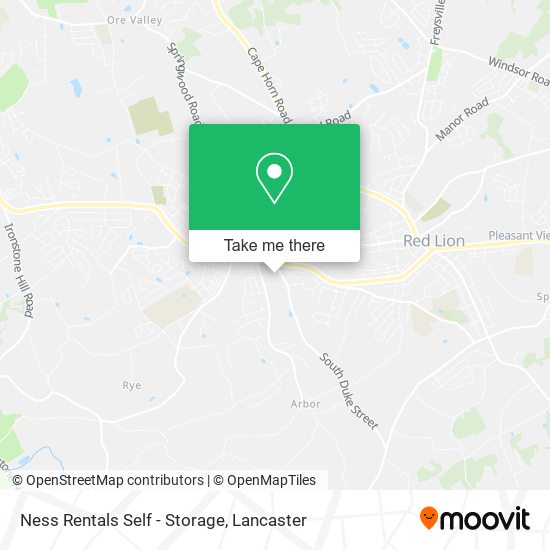 Ness Rentals Self - Storage map