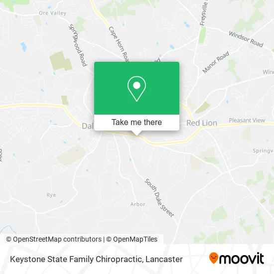 Keystone State Family Chiropractic map
