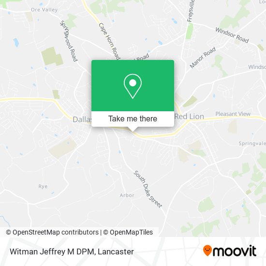 Witman Jeffrey M DPM map