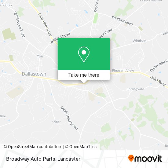 Broadway Auto Parts map