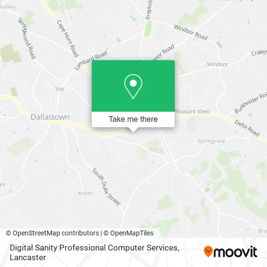 Digital Sanity Professional Computer Services map