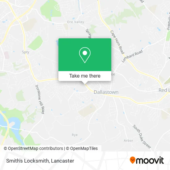 Smith's Locksmith map