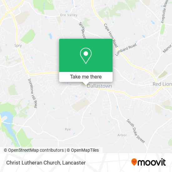 Christ Lutheran Church map