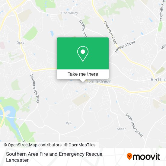 Mapa de Southern Area Fire and Emergency Rescue