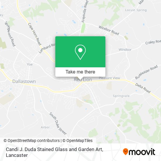 Mapa de Candi J. Duda Stained Glass and Garden Art
