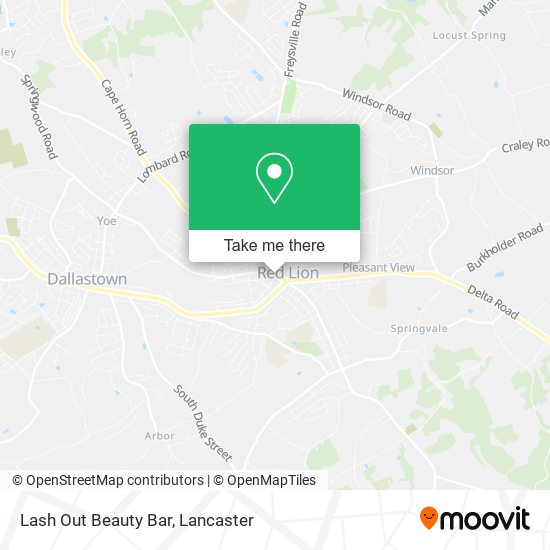 Lash Out Beauty Bar map