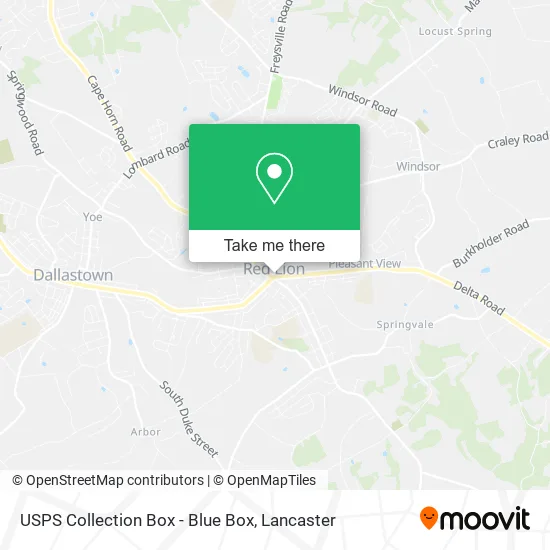 USPS Collection Box - Blue Box map