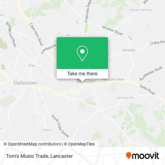 Mapa de Tom's Music Trade