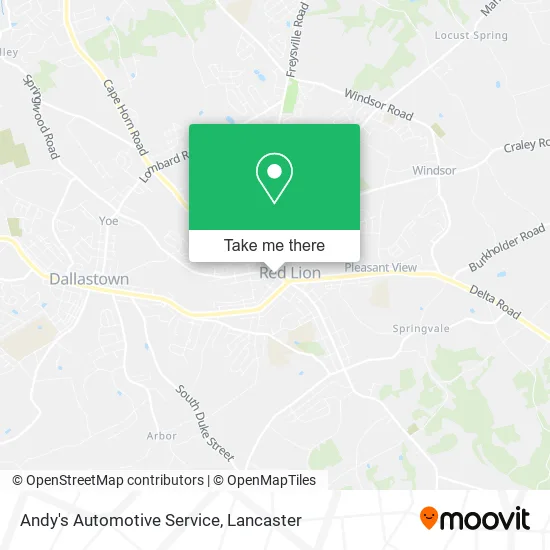 Andy's Automotive Service map