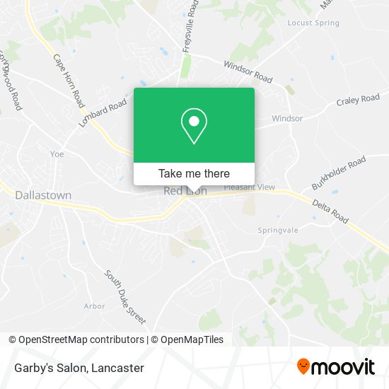 Garby's Salon map