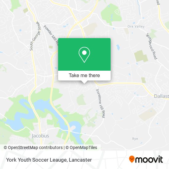 York Youth Soccer Leauge map