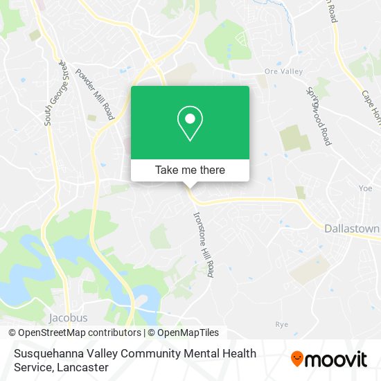 Susquehanna Valley Community Mental Health Service map