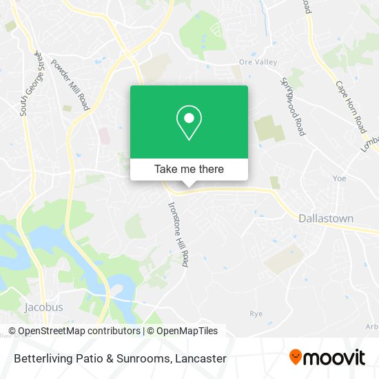 Betterliving Patio & Sunrooms map