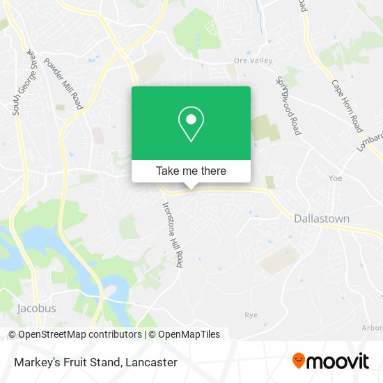 Markey's Fruit Stand map