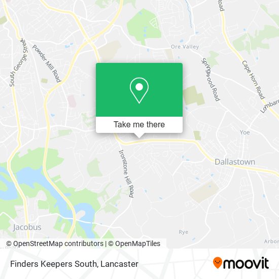 Finders Keepers South map
