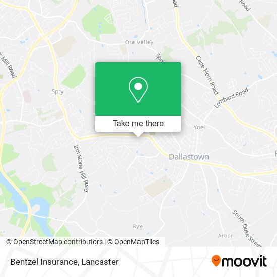 Bentzel Insurance map