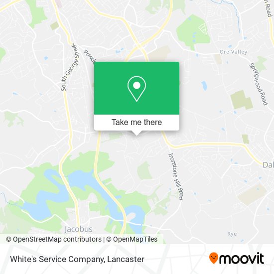 Mapa de White's Service Company