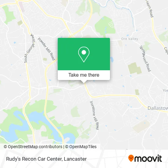 Rudy's Recon Car Center map