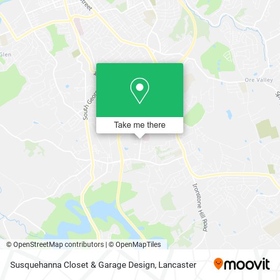Susquehanna Closet & Garage Design map