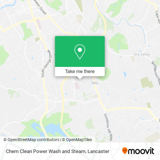 Chem Clean Power Wash and Steam map