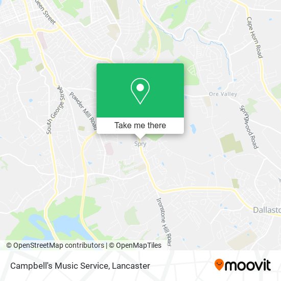 Campbell's Music Service map