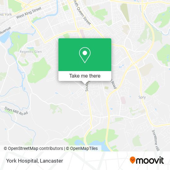 York Hospital map