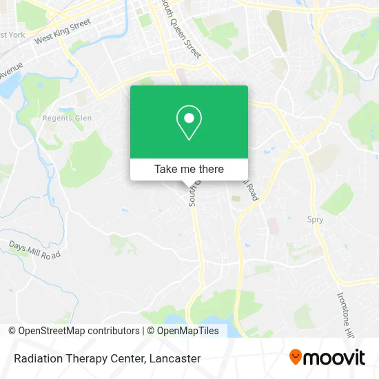 Radiation Therapy Center map