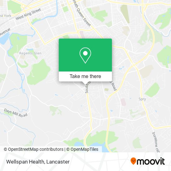 Wellspan Health map