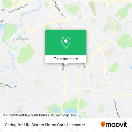 Mapa de Caring for Life Sisters Home Care
