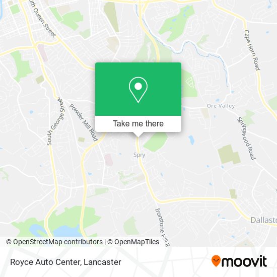 Royce Auto Center map