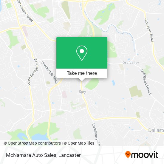 McNamara Auto Sales map