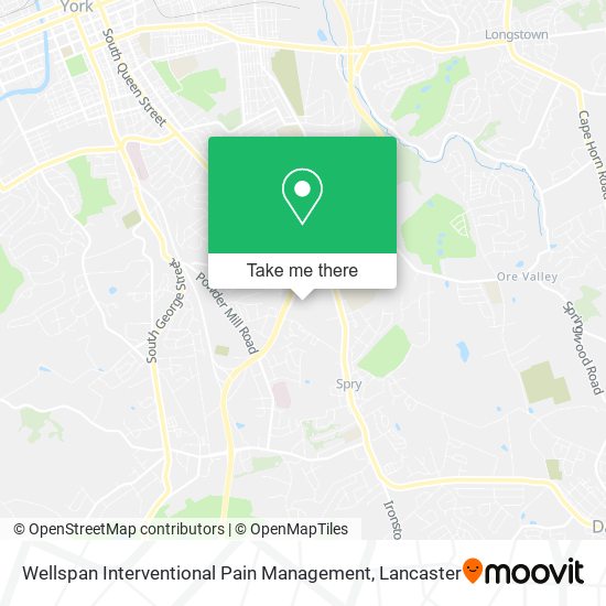 Mapa de Wellspan Interventional Pain Management