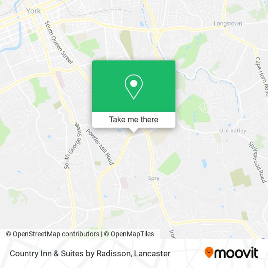 Mapa de Country Inn & Suites by Radisson