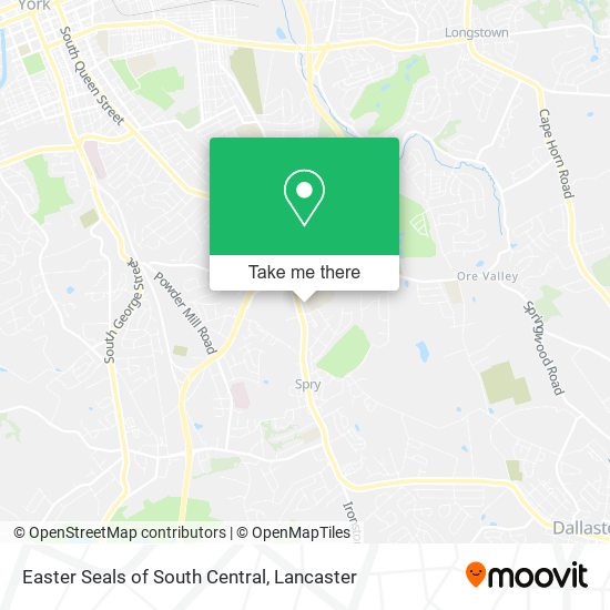 Easter Seals of South Central map