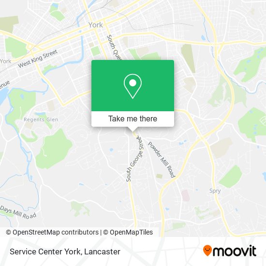 Mapa de Service Center York