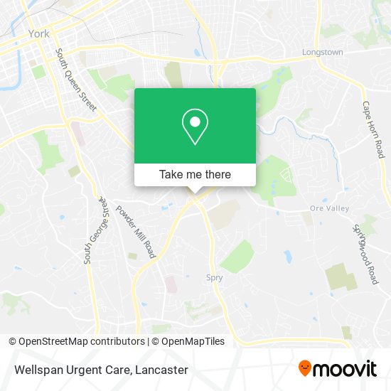 Mapa de Wellspan Urgent Care