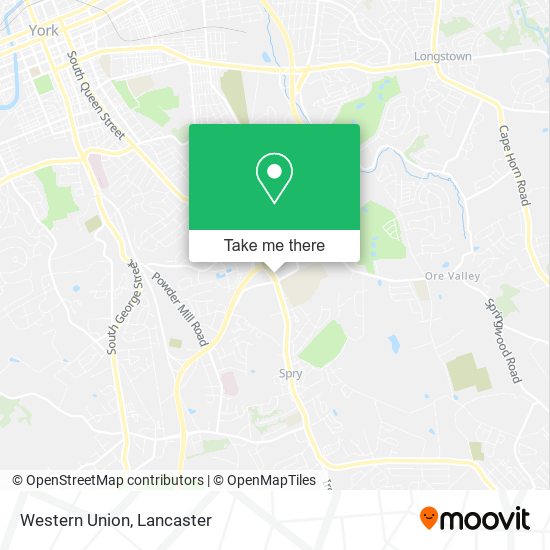Mapa de Western Union